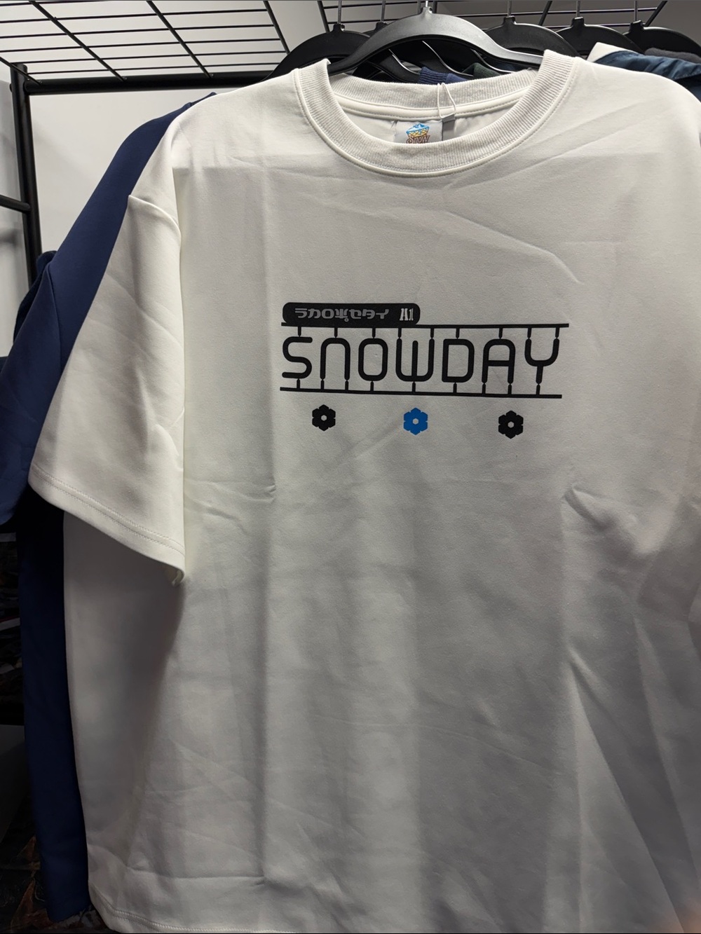Mens SnowDay Logo Short-Sleeve Tee - White